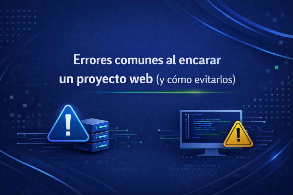 5 Errores comunes al encarar un proyecto web (y cómo evitarlos)